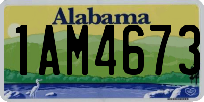 AL license plate 1AM4673