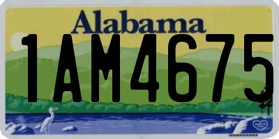 AL license plate 1AM4675
