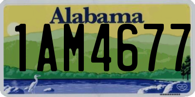 AL license plate 1AM4677