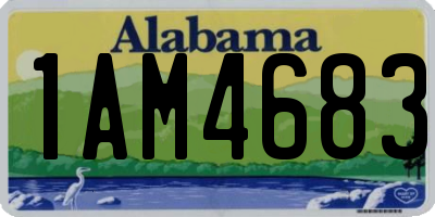 AL license plate 1AM4683