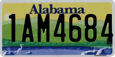 AL license plate 1AM4684