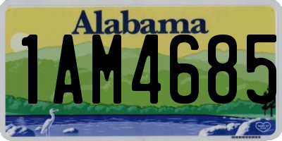 AL license plate 1AM4685