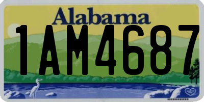AL license plate 1AM4687