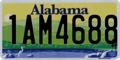 AL license plate 1AM4688