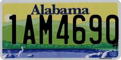 AL license plate 1AM4690