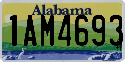 AL license plate 1AM4693