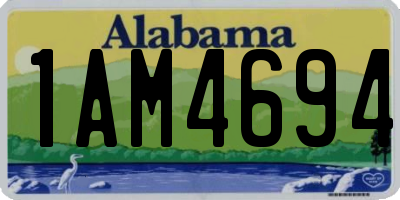 AL license plate 1AM4694