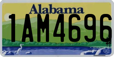AL license plate 1AM4696
