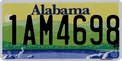 AL license plate 1AM4698