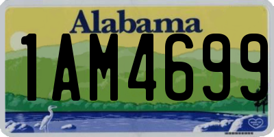 AL license plate 1AM4699
