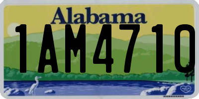 AL license plate 1AM4710