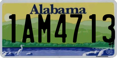 AL license plate 1AM4713