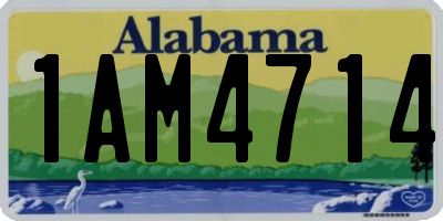 AL license plate 1AM4714