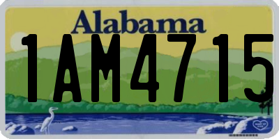 AL license plate 1AM4715