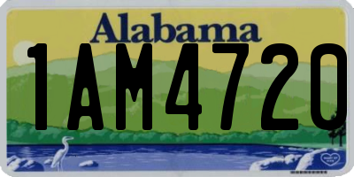 AL license plate 1AM4720