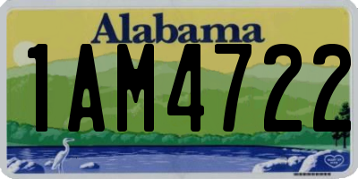 AL license plate 1AM4722