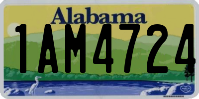 AL license plate 1AM4724