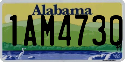 AL license plate 1AM4730