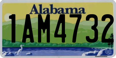 AL license plate 1AM4732