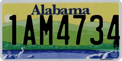 AL license plate 1AM4734