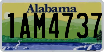 AL license plate 1AM4737