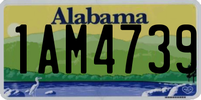 AL license plate 1AM4739