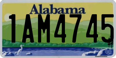 AL license plate 1AM4745
