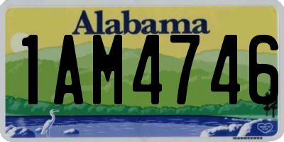 AL license plate 1AM4746