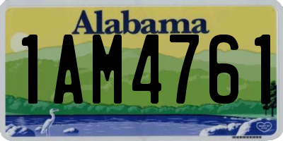 AL license plate 1AM4761