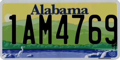 AL license plate 1AM4769