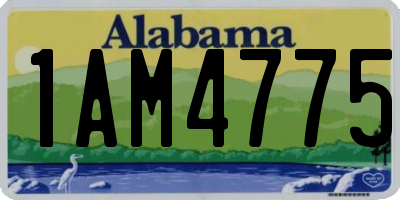 AL license plate 1AM4775