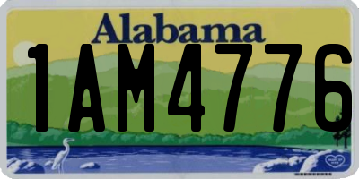 AL license plate 1AM4776