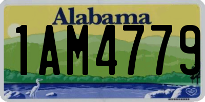 AL license plate 1AM4779