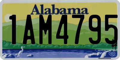 AL license plate 1AM4795