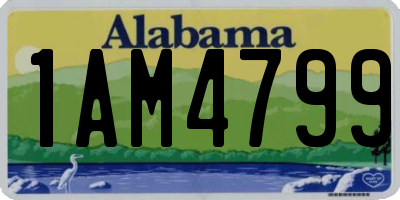 AL license plate 1AM4799