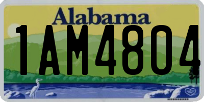 AL license plate 1AM4804