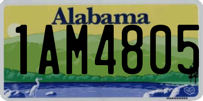 AL license plate 1AM4805