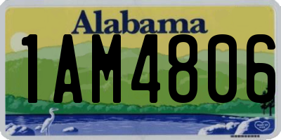 AL license plate 1AM4806