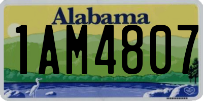 AL license plate 1AM4807