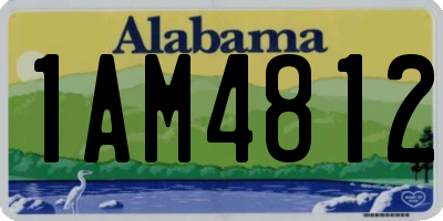 AL license plate 1AM4812