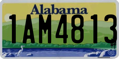 AL license plate 1AM4813