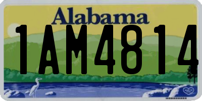 AL license plate 1AM4814