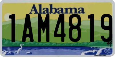 AL license plate 1AM4819