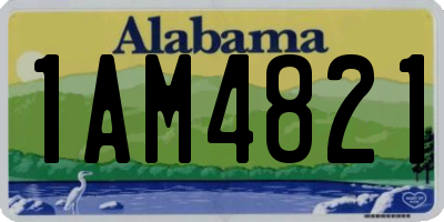AL license plate 1AM4821