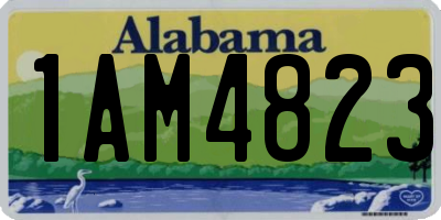 AL license plate 1AM4823
