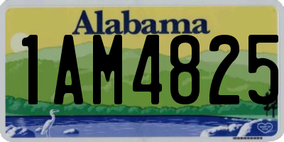 AL license plate 1AM4825