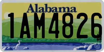 AL license plate 1AM4826