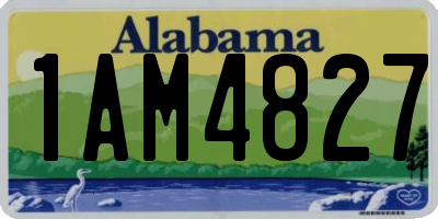 AL license plate 1AM4827