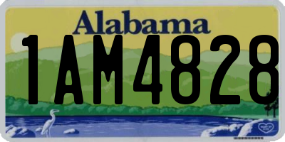 AL license plate 1AM4828