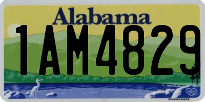 AL license plate 1AM4829